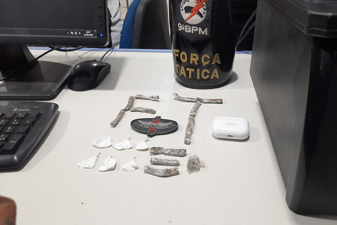 NO ESTILO: Traficante é preso com maconha e cocaína em beco no bairro Tucumanzal - News Rondônia