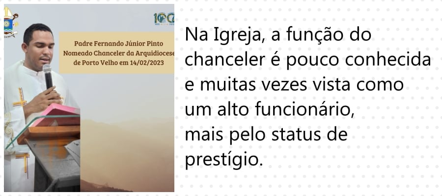 Padre Fernando Pinto é o novo chanceler da Arquidiocese de Porto Velho - News Rondônia