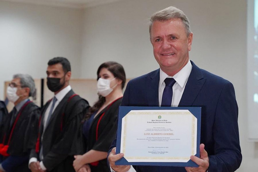 Deputado Luizinho Goebel é diplomado para o quinto mandato parlamentar pelo Tribunal Regional Eleitoral de Rondônia - News Rondônia