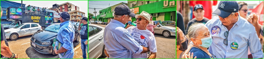 Carlinhos Camurça realiza caminhada na Avenida Carlos Gomes e recebe apoio da população - News Rondônia