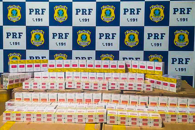 Em Ji-Paraná, PRF realiza apreensão de 150 mil unidades de cigarro com nota fiscal vencida - News Rondônia