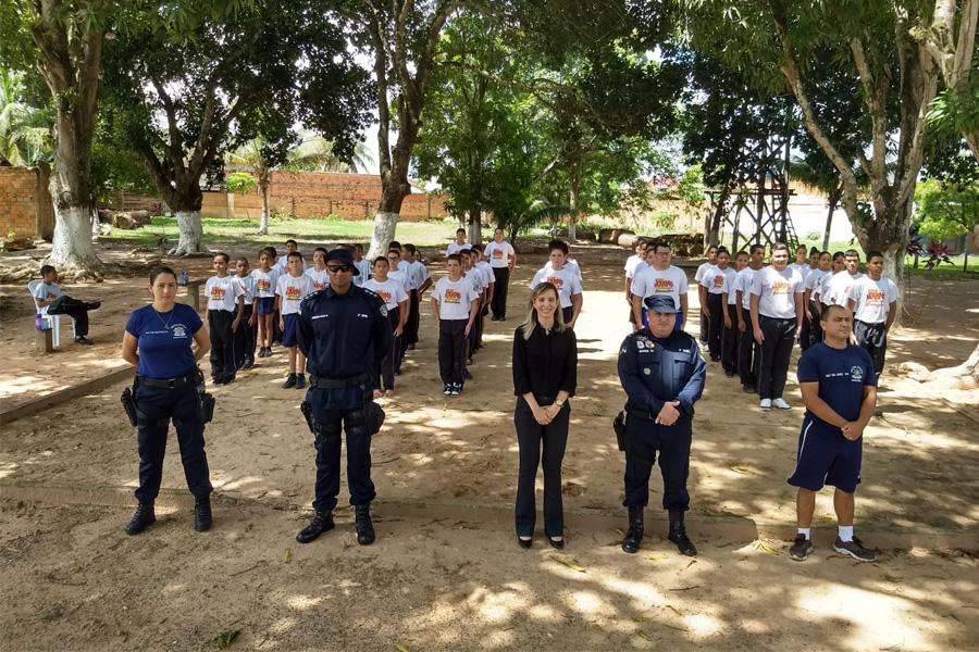 MP acompanha atividades do projeto Polícia Militar Mirim, em Ji-Paraná - News Rondônia