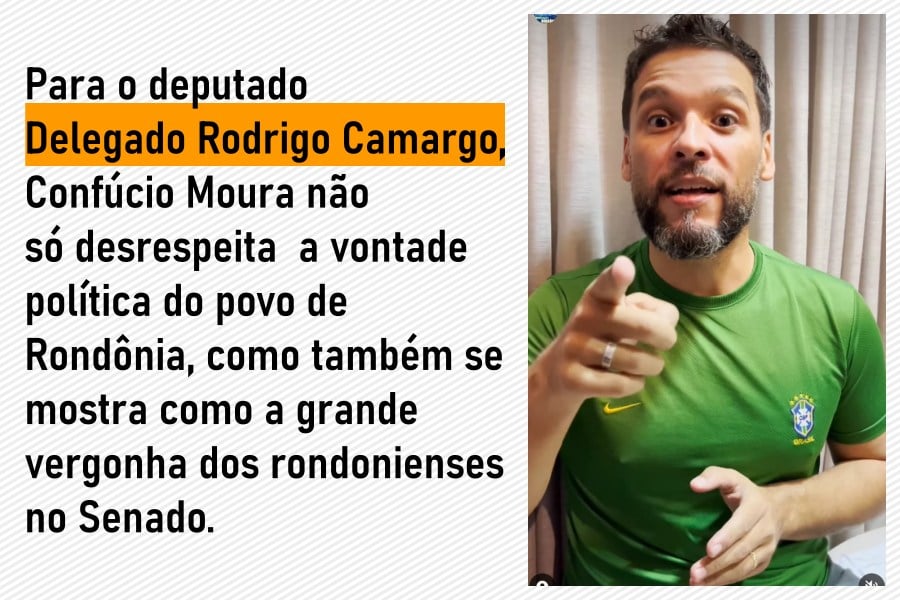 Deputado pede respeito à vontade política dos rondonienses e sugere que senador renuncie o mandato por ser uma vergonha à população - News Rondônia