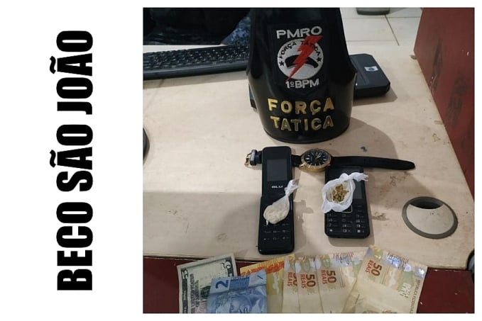 BECO SÃO JOÃO: Trio é flagrado com cocaína e crack em residência no Cai N'água - News Rondônia