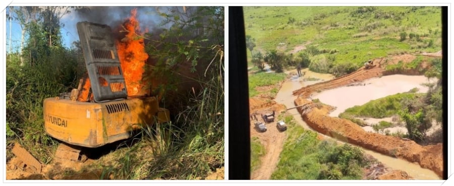 Garimpo ilegal fechado e maquinários destruídos, somam o resultado da ação pela PF, Ibama e Funai, na terra dos Uru-Eu-Wau-Wau - News Rondônia