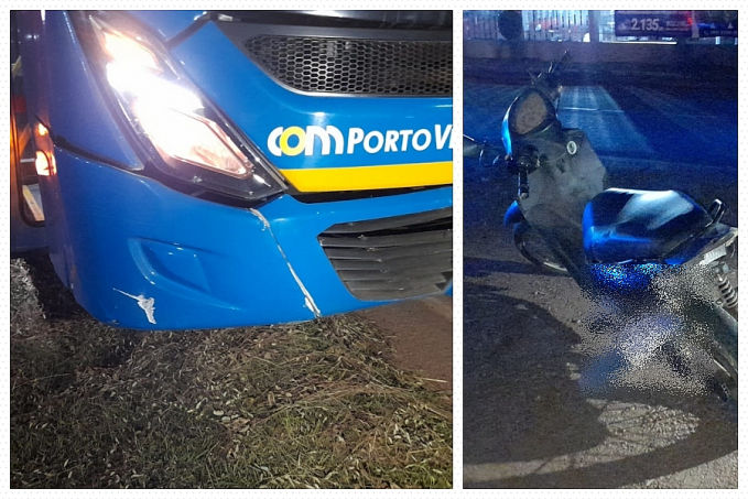 Acidente entre motocicleta e ônibus na BR-364 deixa ferido em Porto Velho - News Rondônia