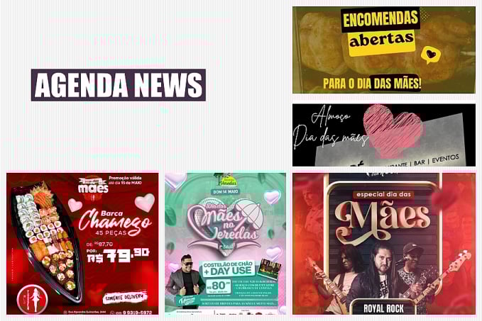 Agenda News: Especial dia das Mães. Dicas para celebrar a data, por Renata Camurça - News Rondônia