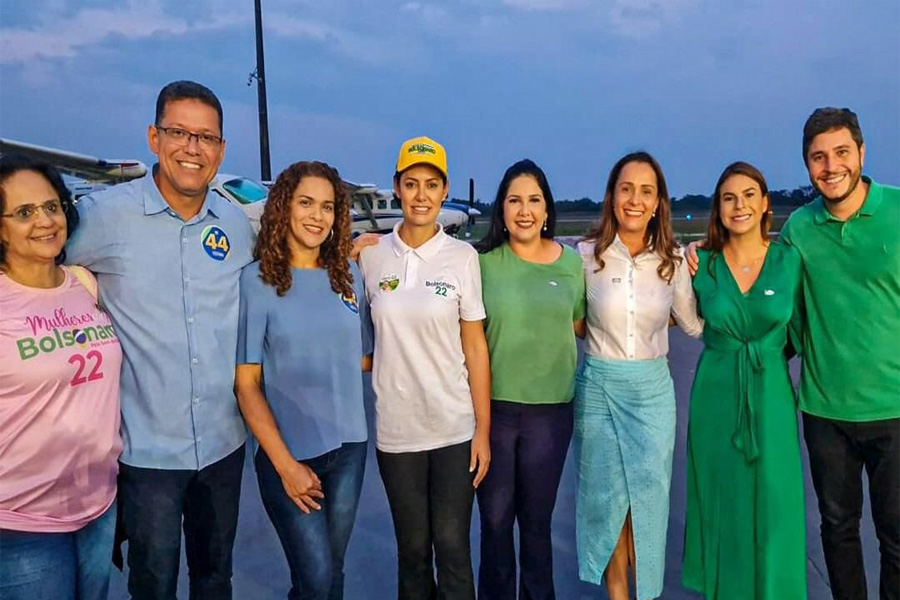 Deputada Federal eleita, Cristiane Lopes recepciona à primeira dama do Brasil, Michelle Bolsonaro - News Rondônia