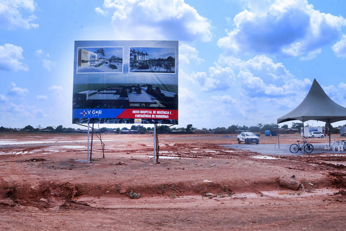 Início das obras de drenagem do Novo Hospital de Urgência e Emergência concretiza compromisso do coronel Marcos Rocha - News Rondônia