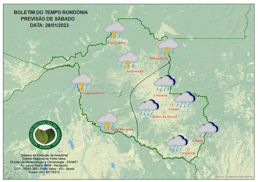 BOLETIM DO TEMPO: Previsão para esse sábado 28 - News Rondônia