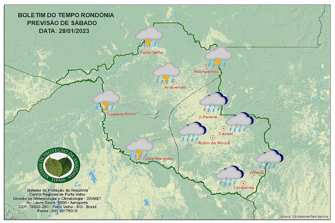 BOLETIM DO TEMPO: Previsão para esse sábado 28 - News Rondônia