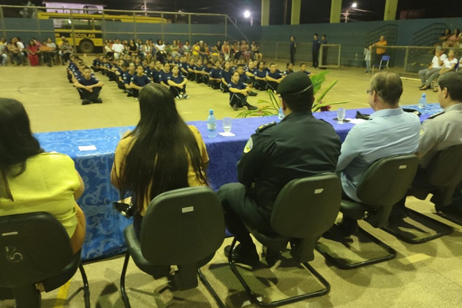 Aula inaugural marca reativação do projeto 'Polícia Militar Mirim' em Guajará-Mirim - News Rondônia