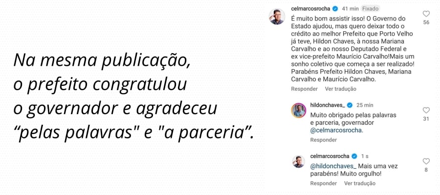 Governador Marcos Rocha curte Hildon marretando para demolir a antiga rodoviária: 'Melhor Prefeito' - News Rondônia