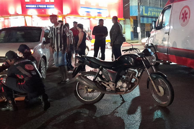 URGENTE: Motociclista sofre fratura exposta em colisão com carro na Avenida Mamoré - News Rondônia
