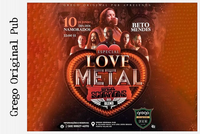 Agenda News: O amor está no ar no Grego Original Pub, Por Renata Camurça - News Rondônia