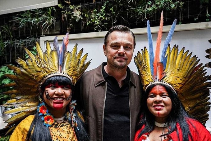 Em Cannes, DiCaprio encontra Guajajara em evento sobre causa indígena - News Rondônia