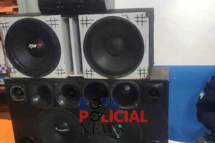 VILHENA: Polícia Militar apreende aparelhos de som por perturbação do sossego - News Rondônia