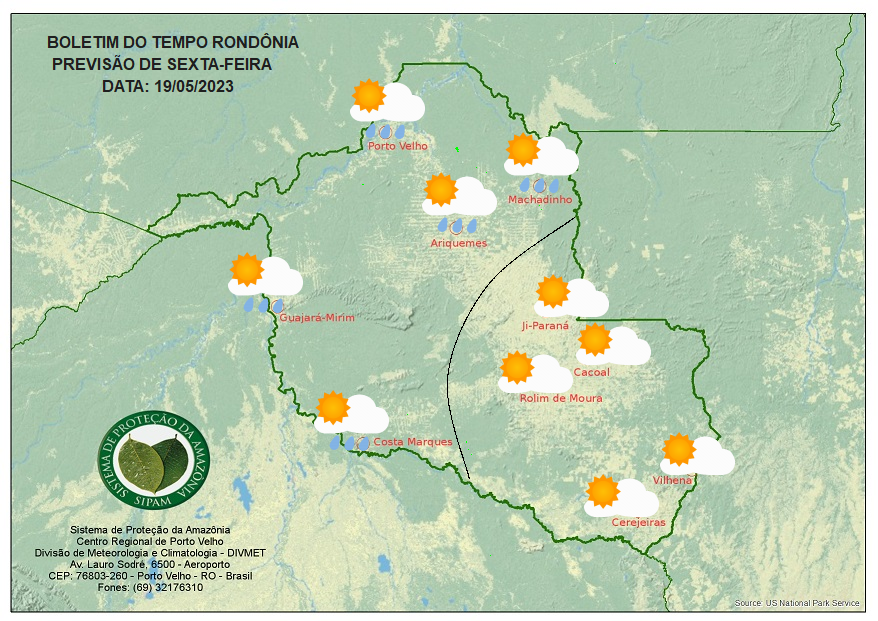 BOLETIM DO TEMPO: Previsão para essa sexta-feira 19 - News Rondônia