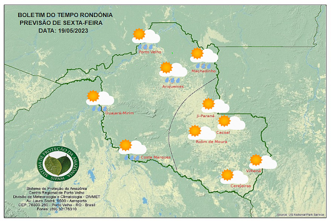 BOLETIM DO TEMPO: Previsão para essa sexta-feira 19 - News Rondônia