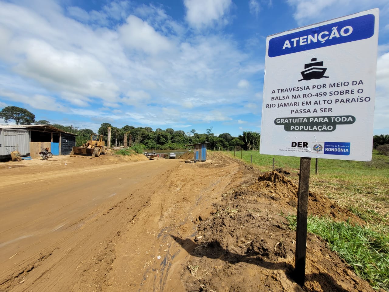 Gratuidade na travessia por balsa no rio Jamari é anunciada pelo governador Marcos Rocha para atender Alto Paraíso - News Rondônia