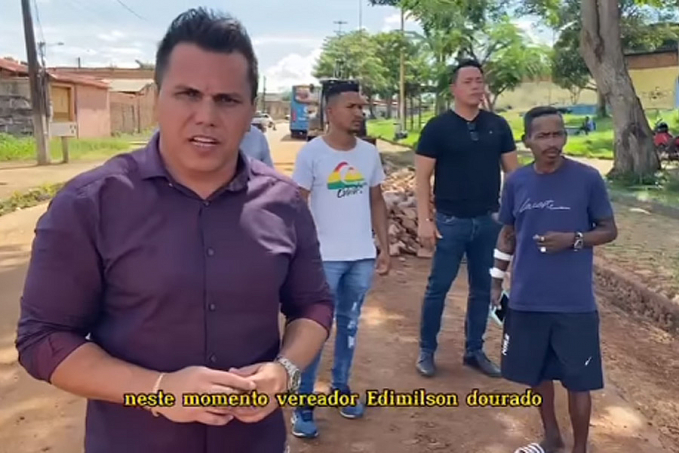 Vereador Edimilson Dourado tem pedido atendido para serviço de Tapa Buraco no Bairro Caladinho - News Rondônia