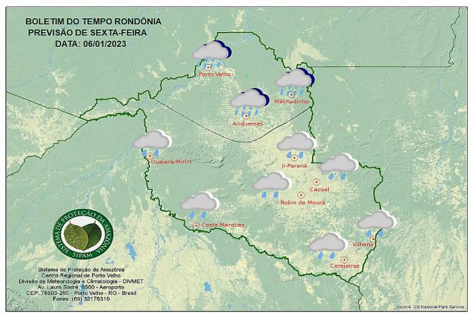 BOLETIM DO TEMPO - PREVISÃO PARA SEXTA-FEIRA 06 - News Rondônia