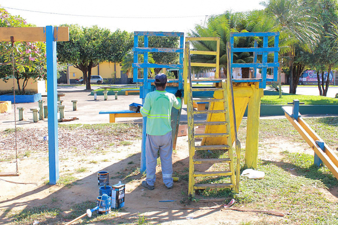 Prefeitura inicia revitalização das praças públicas de Ariquemes - News Rondônia