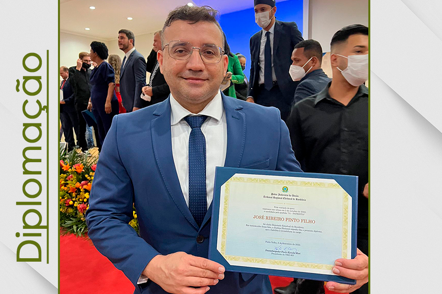 Deputado Ribeiro do Sinpol é diplomado no TRE-RO - News Rondônia