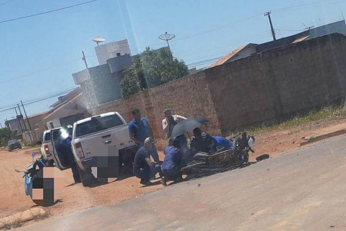Após ter sua motocicleta atingida por picape, comerciário de 23 anos sofre fratura exposta e passa por cirurgias no HR - News Rondônia