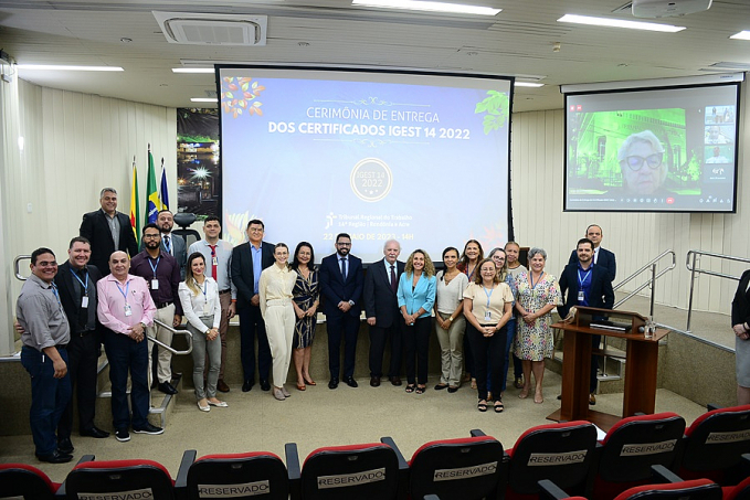 TRT-14 entrega certificado às varas que figuraram entre as melhores do país em 2022 - News Rondônia