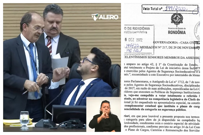 Deputados derrubam veto de Rocha sobre riscos a servidores que executam Custódia Infracionais - News Rondônia