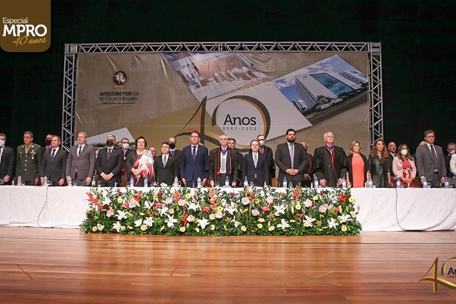 Modelo jurídico para construção do MP brasileiro, Ministério Público de Rondônia celebra 40 anos em solenidade no Teatro - News Rondônia