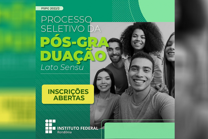 IFRO oferta 920 vagas para pós-graduações presenciais e a distância - News Rondônia