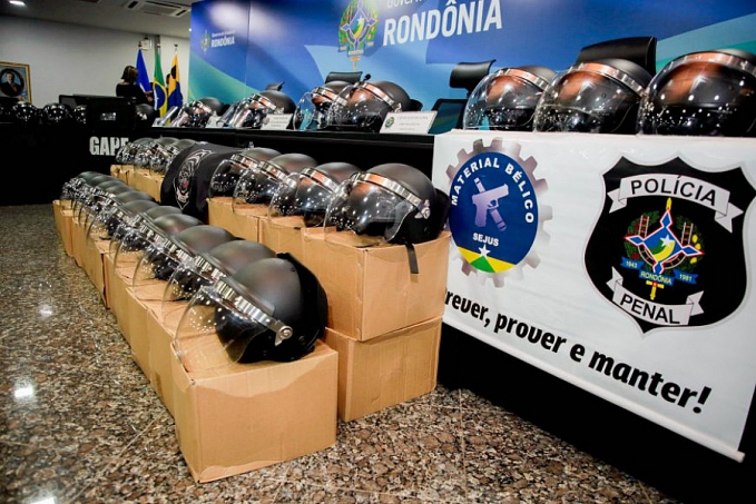 Com investimentos na Polícia Penal, Governo de Rondônia entrega capacetes anti-tumulto ao Grupo de Ações Penitenciárias Especiais - News Rondônia