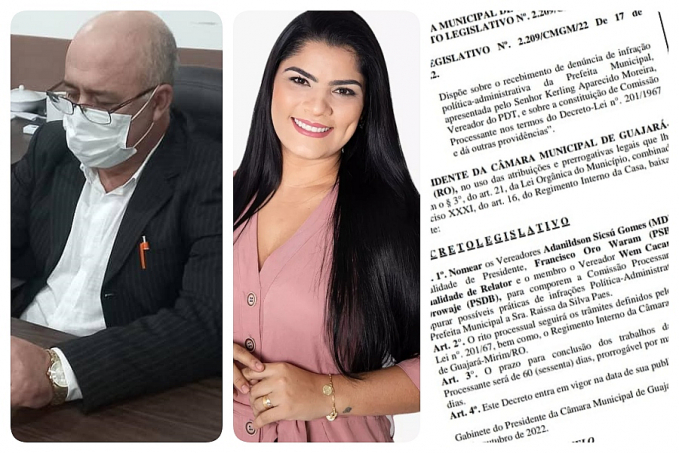 ABSURDO: Presidente da Câmara de Guajará-Mirim escolhe a dedo integrantes da comissão para apurar denuncias contra sua parceira, prefeita Raissa Paes - News Rondônia