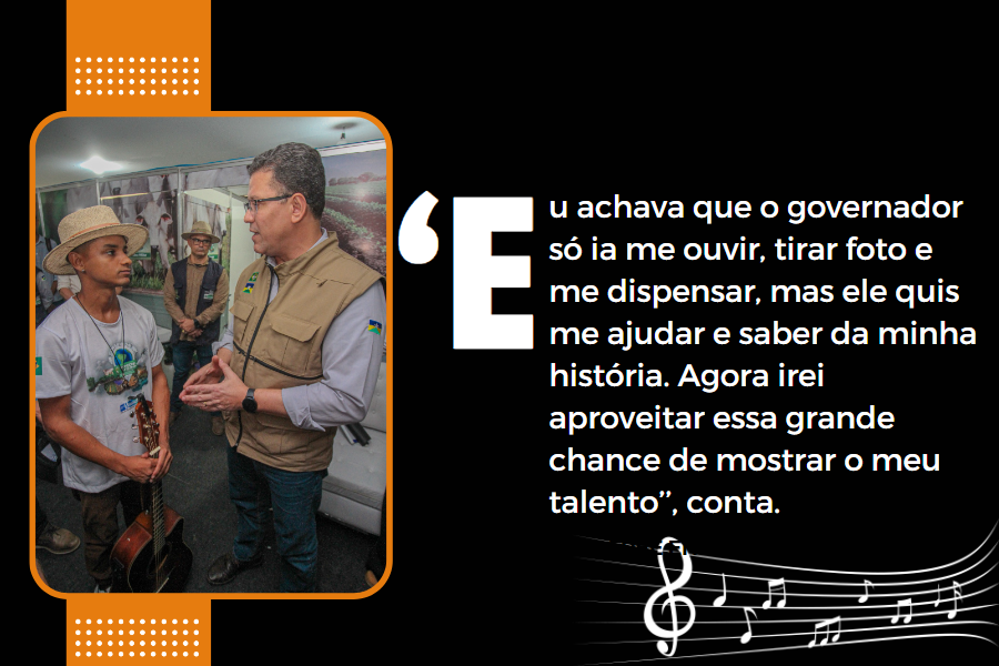 Jovem busca patrocínio e é surpreendido com desafio de compor e cantar tema da Rondônia Rural Show Internacional - News Rondônia