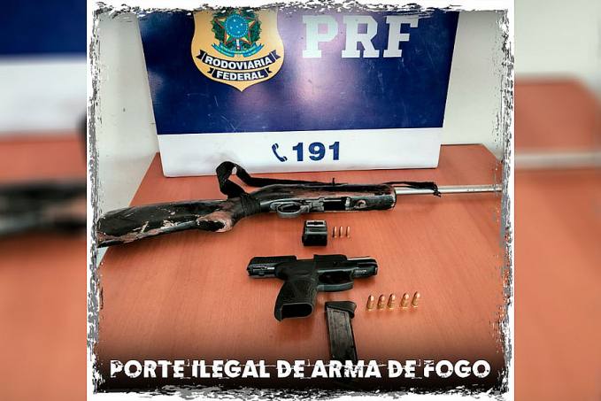 Armas e munições são apreendidas pela PRF durante fiscalização na zona rural de Guajará-Mirim - News Rondônia
