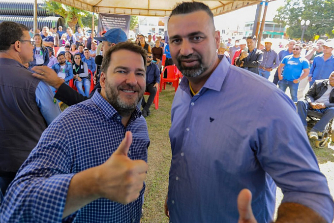 Presidente Alex Redano participa da assinatura da ordem de serviço do Tchau Poeira em Costa Marques - News Rondônia