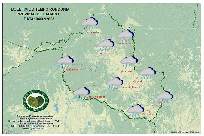 BOLETIM DO TEMPO: Previsão para o esse sábado 04 - News Rondônia