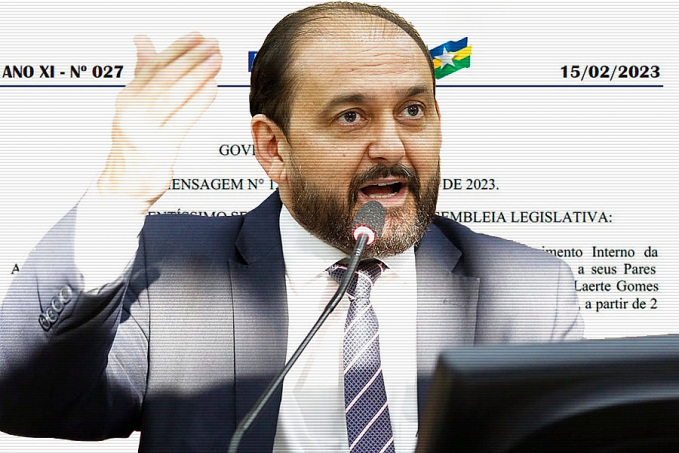 Diário traz oficialização de Laerte Gomes como líder do governo na ALE-RO - News Rondônia