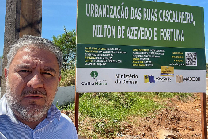 Vereador Fogaça busca informações sobre asfalto de emendas parlamentares do ex-deputado federal Lindomar Garçom - News Rondônia