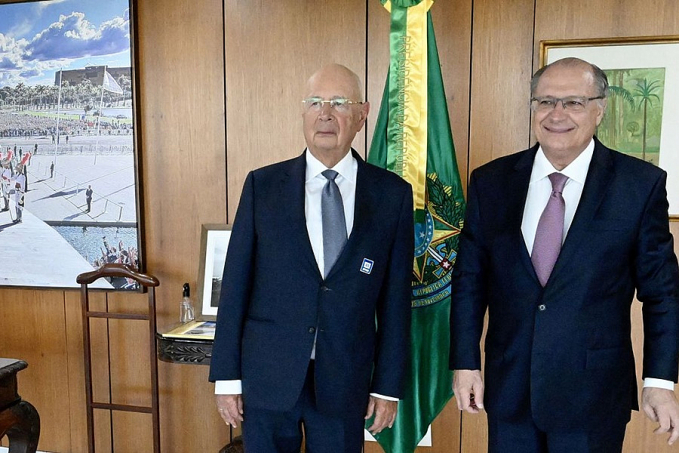 Alckmin discute bioeconomia com presidente do Fórum Econômico Mundial - News Rondônia