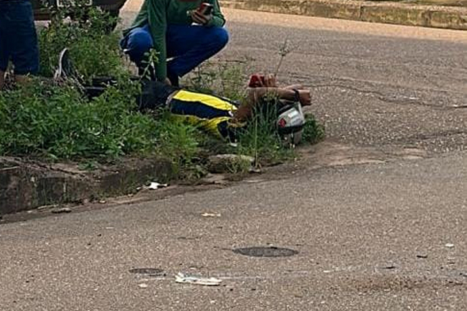 Morociclista fica lesionado em colisão com Saveiro na zona sul - News Rondônia