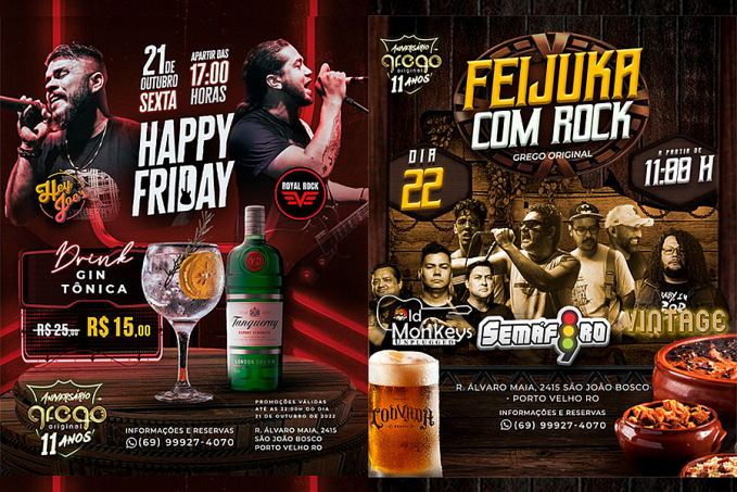 ROCK COM ESTILO - Sexta e sábado tem Grego Original Pub - News Rondônia