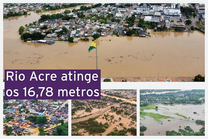 Rio Acre atinge os 16,78 metros aumentando o cenário de calamidade pública - News Rondônia