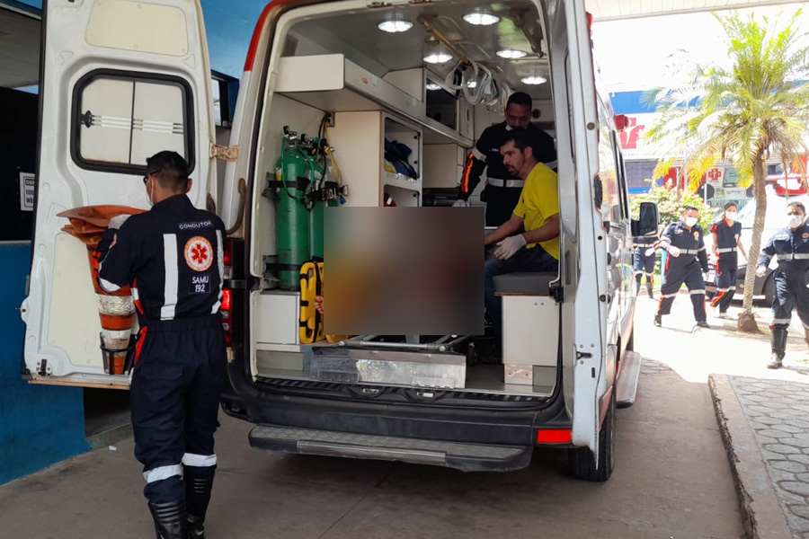URGENTE: Vítima de facada no pescoço é socorrida pelo NOA para o Hospital João Paulo II - News Rondônia