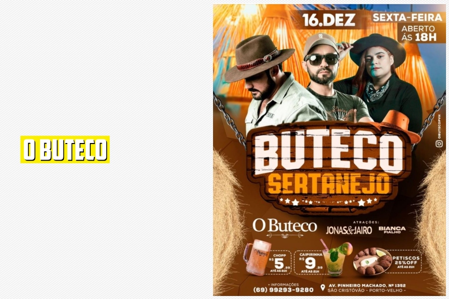 Agenda News: Final de semana chegou em Porto Velho com muita música ao vivo, cachaça e beliscos, por Renata Camurça - News Rondônia