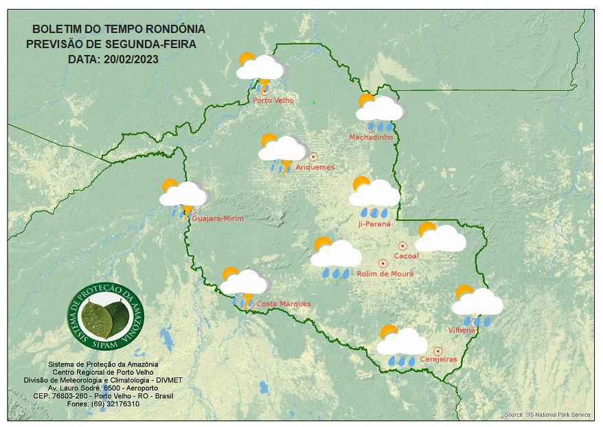 BOLETIM DO TEMPO: Previsão para essa segunda-feira 20 - News Rondônia
