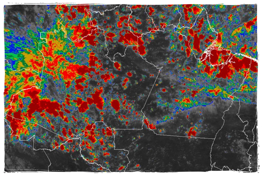 Rondônia: Imagens do satélite Góes 16 apontam para chuvas a qualquer momento - News Rondônia