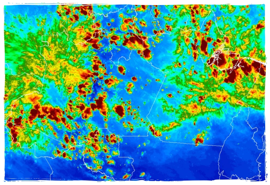 Rondônia: Imagens do satélite Góes 16 apontam para chuvas a qualquer momento - News Rondônia